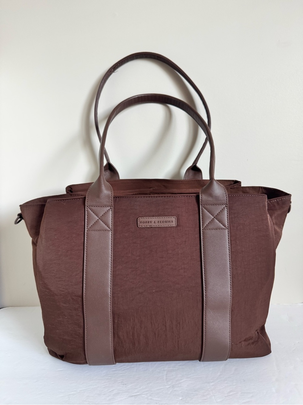 Poppy & Peonies Daily Tote in Espresso - Picture 8 of 16